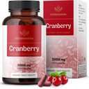 HERBAMAMA Cranberry Extrakt Kapseln - 30.000mg Cranberry Pulver für Urinary Tract Support - Vegan, Non-GMO Bladder Support Supplement, 100 Caps