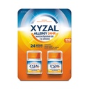 Pilules allergéniques Xyzal, soulagement de l'allergie 24 heures sur 24, force d'ordonnance originale, 55 Nombre (paquet de 2)