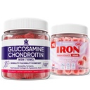 LILICARE Glucosamine Chondroitin Gummies + Iron Supplement for Women