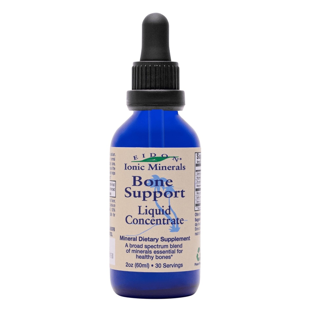 Eidon Mineral Wellness Support Liquid Supplement - Ionic Trace Mineral Drops to add to Water, Calcium, Magnésium, Zinc, Manganèse, Silice, Sulfur, Boron, Biodisponible - 2 oz
