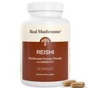 Echte Pilze Reishi Mushroom Capsules - Handpicked Organic Mushroom Extracts - Red Reishi for Tranquil Daily Wellness mit verifizierten Beta Glucans Vegan, Non-GMO, keine Kornfüller, 90 ct