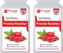 Rosehip Health+ (Pack von 2) 5000mg 120 Tabletten - UK Manufactured GMP Garantierte Qualität - Geeignet für Vegetarier & Veganer von Prowise Healthcare