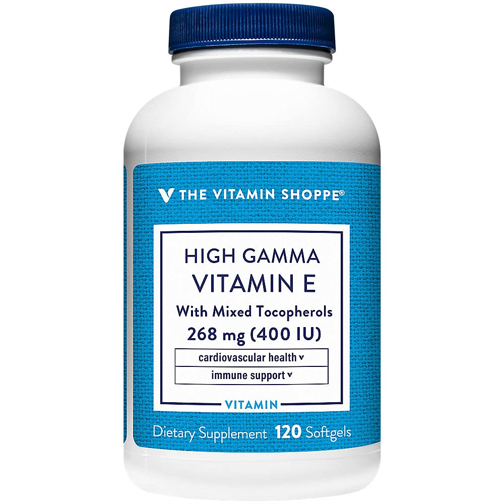 High Gamma Vitamin E - unterstützt Immun- und Herz-Kreislauf-Gesundheit - 400 IU (120 Softgels)