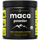 Organic Maca Powder - Peruvian Grown Maca Blend mit gelben, schwarzen und roten Wurzeln - Gelatinisiert für Superior Bioverfügbarkeit - Natürlich, Vegan & Non-GMO, 8oz