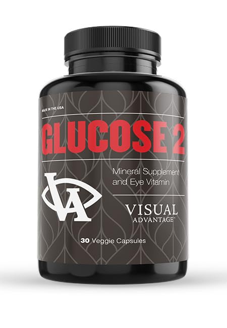Supplément pour les yeux de glucose II - 1 mois d'approvisionnement - formule AREDS 2 avec vitamine D, C, E - Lutéine et Zeaxanthin - Mélange antioxydant pour adultes 50+