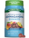 Nature's Truth Ashwagandha Gummies | 60 Count | Tropical Flavor | Vegan, Non-GMO, & Gluten kostenlose Ergänzung