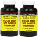 YS Eco Bee Farms, Royal Jelly Bee Pollen Propolis plus Korean Ginseng, 90 Kapseln (2Pack)