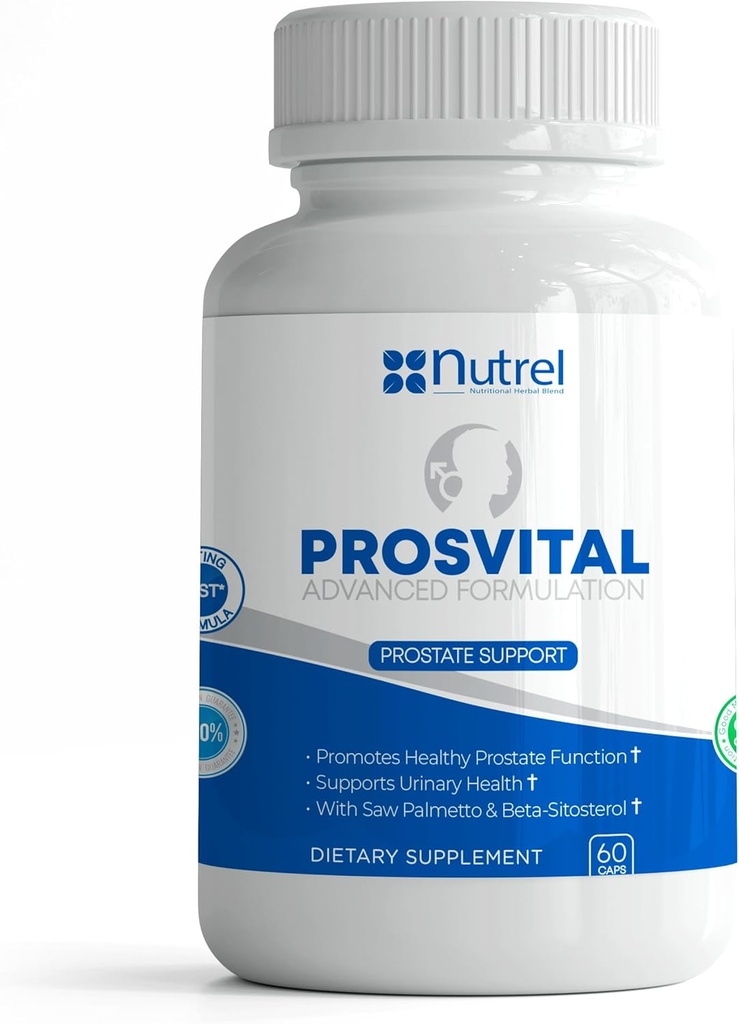 Generisches Nutrel Prosvital, Prostata-Ergänzung für Männer, 60 Kapseln, Saw Palmetto und Beta Sitosterol, Prostata Wellness