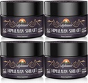 Ajoblanco 600mg Natürliche Himalaya Bio Shilajit Resin - Himalaya Gold Shilajit Resin mit Bio Ayurvedic Blend in Hohe Potenz für Energie, Kraft &amp; Immunität, Pack von 4