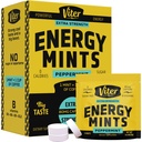 Viter Energy Caffeine Mints 80mg Extra Strength - 90 Stück Koffeiniert mit B Vitaminen. Sugar Free Vegan Breath Mint. Energize Nootropic Focus Booster für schnelle Alertness (Peppermint Flavor, 30 Pack)