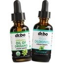 Oregano Öl Bio-Flüssigtropfen & Chlorophyll - Öl von Oregano Tropfen Tinktur-Extrakt & Vegan Chlorophyll Liquid Body Detox Cleanse Immununterstützung - Digestive Gut Health Odor Cleanse Supplement