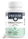 FREADA Vitamine buvée C 500mg – Ascorbate de calcium non acide – Support immunitaire et antioxydant – Casher, doux sur l'estomac – 100 Capsules