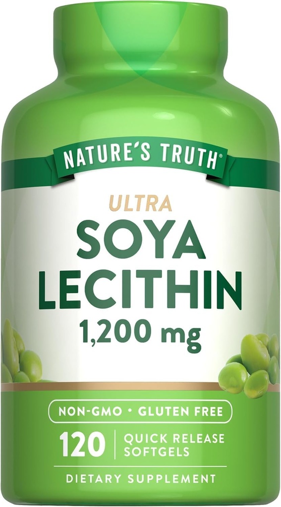 La vérité de la nature Ultra SOYA Lécithine 1200 mg, 120 Compte (paquet de 1)