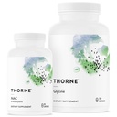 THORNE - Detox Duo - Ensemble de soutien du foie, du rein et de l'immuno - NAC & Glycine - 30 à 125 portions