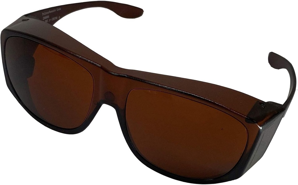 Solar Shield Fits-Over Sonnenbrille, SS Polycarbonat II Amber, Unisex, Sonnenbrille