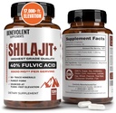 6 500mg Supplément Shilajit avec 40% d'acide fulvic (haute absorption)
