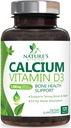 Kalziumergänzung 1200 mg - mit Vitamin D3 für beste Absorption - unterstützt Immungesundheit, Knochen & Zähne - Nature's Calcium Carbonate + 1600 IU von D3 - Bottled in USA für Frauen & Männer - 120 Tabletten