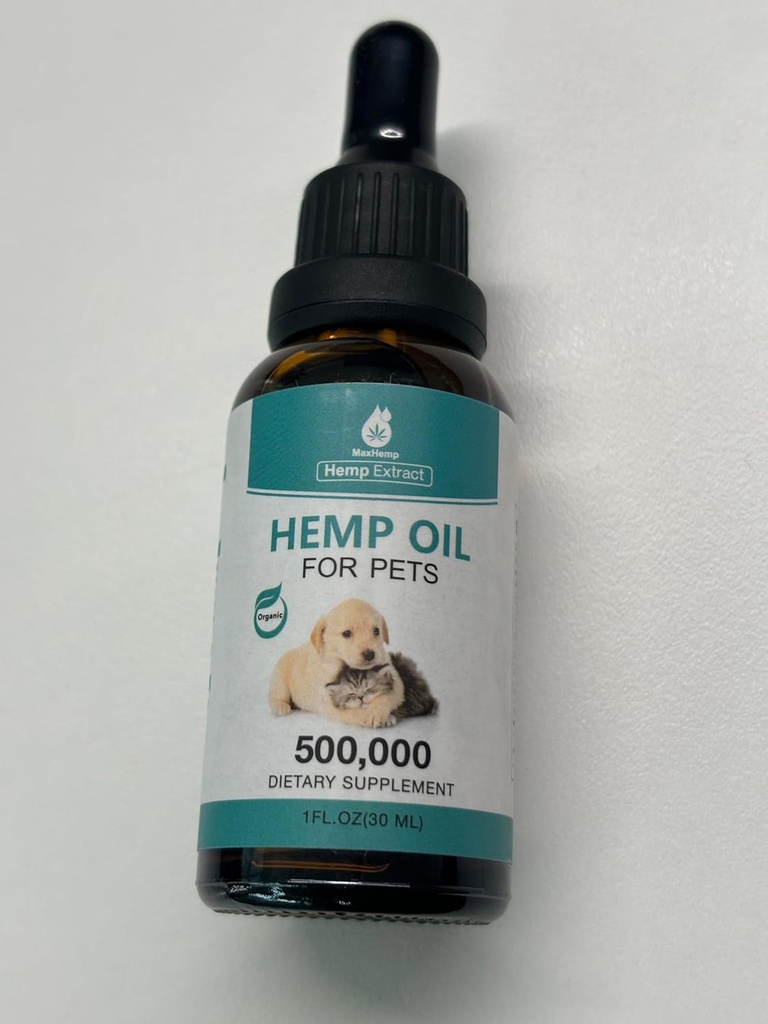 Pet Hemp Öl für Hunde und Katzen - Natürliche Beruhigung Öltropfen - Bio-Tiere