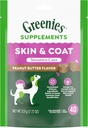 Greenies Sensitive Pflege Haut und Mantel Ergänzung für Hunde mit Fischöl für Hunde Chicken-freie Formel Hundeergänzung, Peanut Butter Flavor, 40-Count Soft Chews