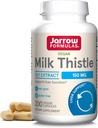 Jarrow Formulas Milk Thistle 150 mg - 200 Veggie Kapseln - Antioxidans Unterstützung Immunantwort, Leberfunktion & Glutathion - Bis zu 200 Portionen