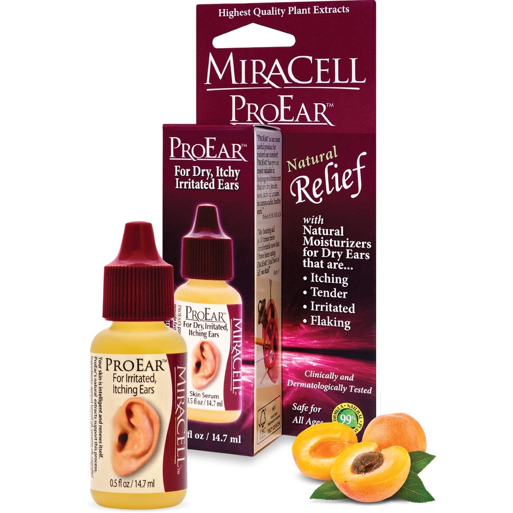 Miracell ProEar, Ohr Tropfen für juckende Ohren, Ear Wax Softener, Clogged Ears, Dry Ears, für Erwachsene Babys. 0,5oz