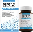 Peptiva Daily Digestive Enzyme, Full-Spectrum, Daily Digestive Health, unterstützt Break-Down of Foods & Post-Meal Digestion, 30ct