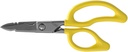 Klein Tools 26001 Elektrische Scheren, Made in USA, 6.75-Zoll All-Purpose Heavy-Duty Snips, Kabelschneider Notch, Bewertete Klingen, Deburr Notch, Draht Stripper