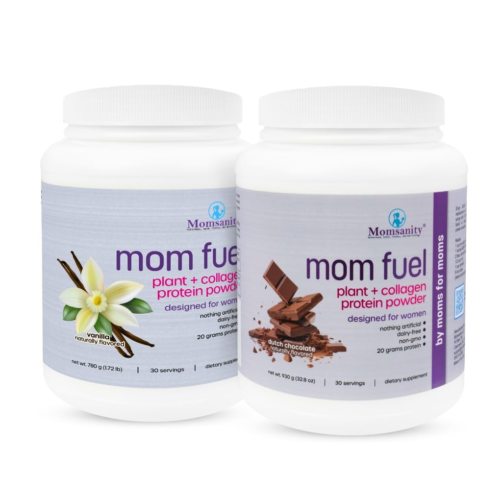 Proteinpulver für Frauen – Dairy Free Meal Replacement Protein Powder Made with Plant & Collagen Protein, 20 Grams Protein (Dutch Chocolate + Vanilla)