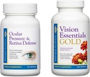 Premium Eye Health Bundle beinhaltet Vision Essentials Gold, mit 40 Mg Lutein, für gesünde visuelle Funktion und Ocular Pressure & Retina Defense, um gesunde Intraocular Druck Levels zu unterstützen
