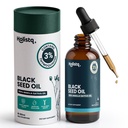 Holistiq Black Seed Oil Organic Cold Pressed Drops | 3% Thymoquinone | Non-GMO & Vegan | Cold Pressed Black Cumin Nigella Sativa Öl für Immununterstützung, Aceite de Comino Negro - Tropfen, 100 mL