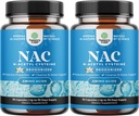 NAC Supplement N-Acetyl Cystein 600mg - Vegan hohe Absorption NAC 600 mg Kapseln - Glutathione Precursor für Leberreiniger Detox & Repair Plus Lung Gesundheit und Immunität Unterstützung (180 Portionen)