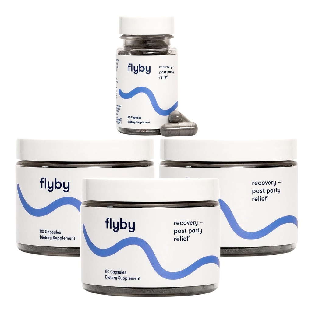 Flyby-Recovery-Ergänzung - All The Hang, Ohne das Over!TM - mit Milchdistel, Vitamin C, Aktivkohle und Apfelessig - Pre & Post Trinkformel