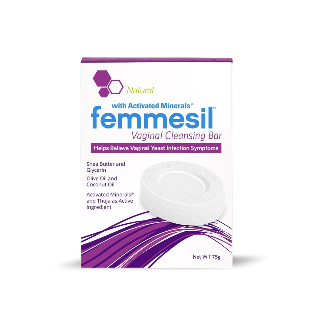 Savons antifongiques vaginaux pour soulager l'infection des levures chez les femmes, démangeaisons vaginales et irritation, dermatologue testé et hypoallergénique Approuvé. Barre de savon Vagin tout naturel (75gm)