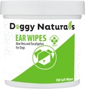 Hundereiniger mit Aloe und Eucalyptus (100 Count) - Otic Cleanser für Hunde (Made in U.S.A) (100ct Wipes mit Aloe & Eucalyptus)