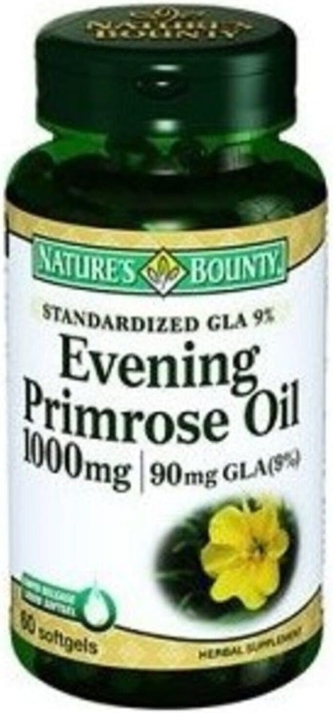 Natur Bounty Abend Primrose Öl, 90mg, 60 Softgels (Pack von 3)