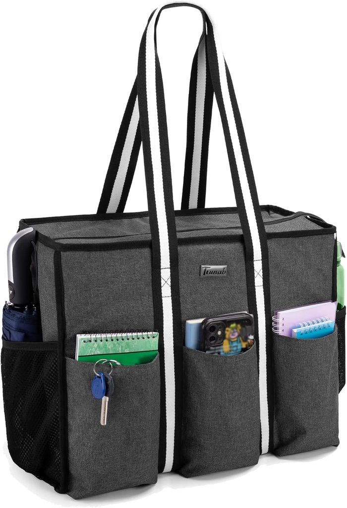 Trunab Utility Tote Tasche für Lehrer Nurse Tasche und Tote für Arbeit für Frauen mit 15.6” Laptop Sleeve, Mehrere Taschen