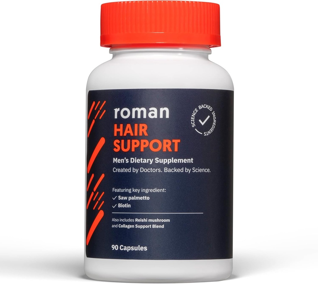 Ro-Haar-Unterstützung Ergänzung für Männer | mit Saw Palmetto, Zink und Biotin zu helfen Unterstützung und Nourish Hair | 30-Day Versorgung (90 Kapseln)