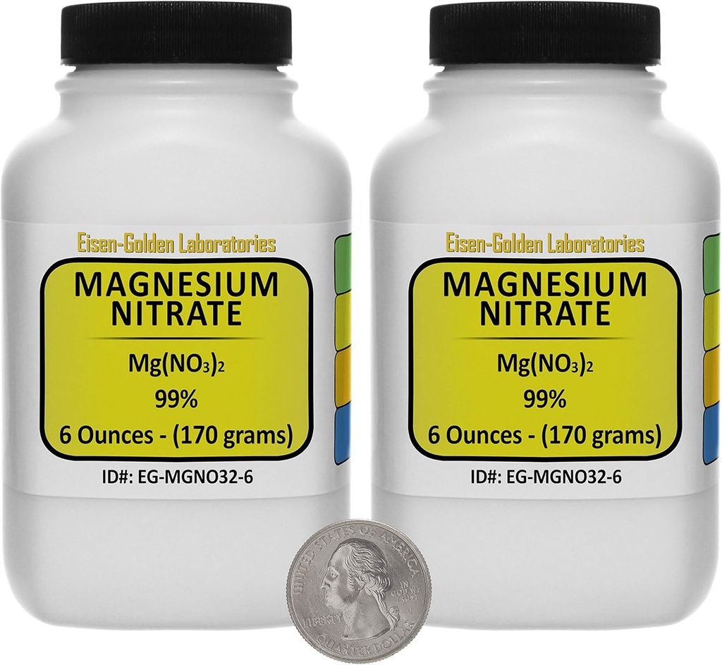 Magnesiumnitrat [Mg(NO3) 2] 99% USP Food Grade Powder 12 Oz in zwei Flaschen