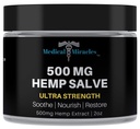 Medical Miracles Hemp 500 Mg Ultra Strength Healing Salve Ideal for Hips, Joints, Neck, Back, Elbows, Fingers, Hands, and Knees