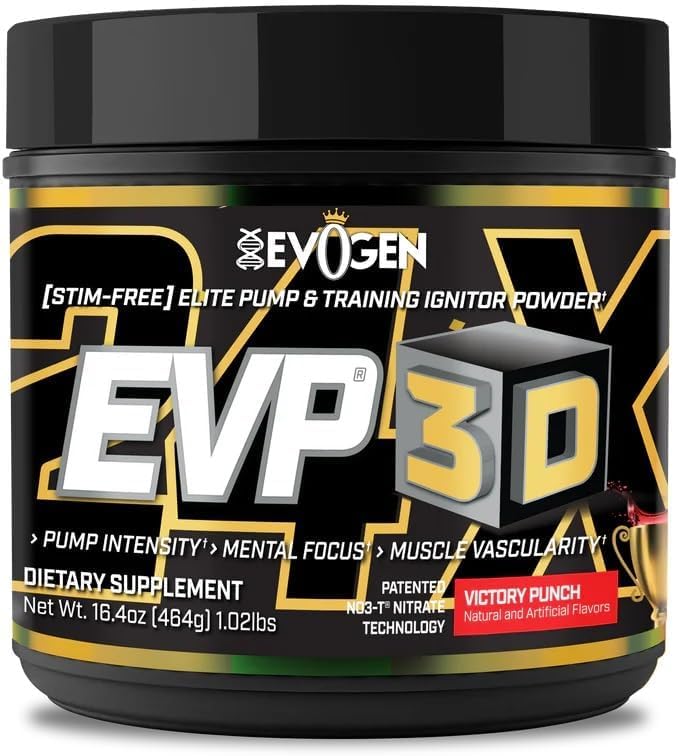 Evogen EVP 3D - Stim Free Pre Workout poudre pour les hommes et les femmes