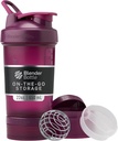 Bouteille de mélangeur avec organisateur de pilules et stockage pour poudre de protéines, système ProStak V2 classique, 22-Ounce, Prun