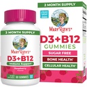 MaryRuth Organics Sugar Free (en anglais seulement) 2 mois d'approvisionnement (en anglais seulement) Vitamine D & B12 Suppléments vitaminiques pour adultes et enfants (en anglais seulement) Santé des os (en anglais seulement)