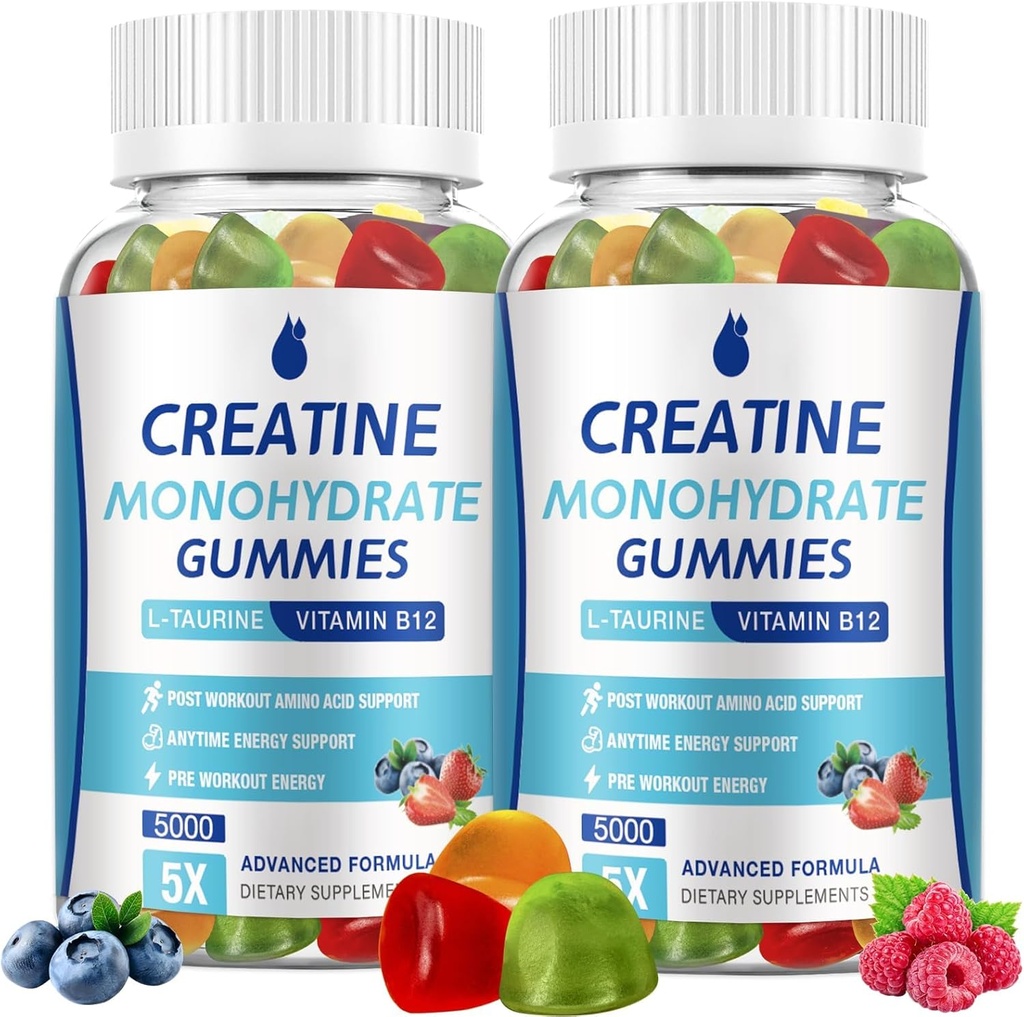 Monohydrate de créatine Gommies 2 boîtes