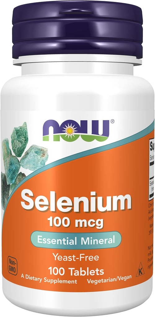 Maintenant Alimentations Sélénium, 100mcg, 100 Tabs