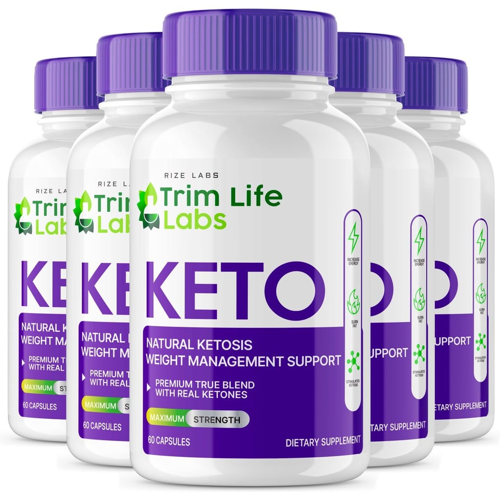 rize labs - - Trim Life Labs Keto Kapseln - Weight Loss Pills - Support Maximum Strength Formula, Keto+ACV Supplement (300 Kapseln)