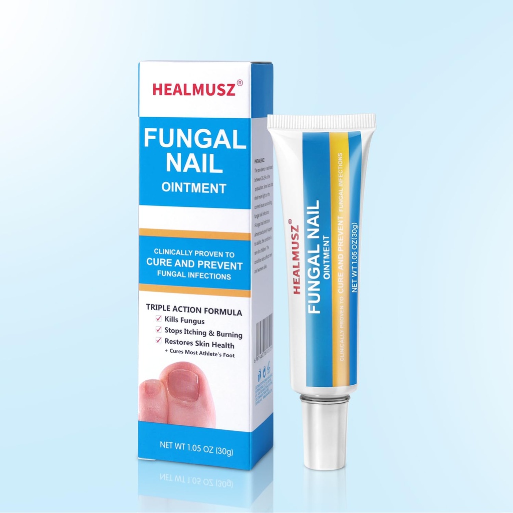 HEALMUSZ Toe Nail Fungus Salbe, Antifungal Cream for Toenail Health, Fußpilz mit Tolnaftate.