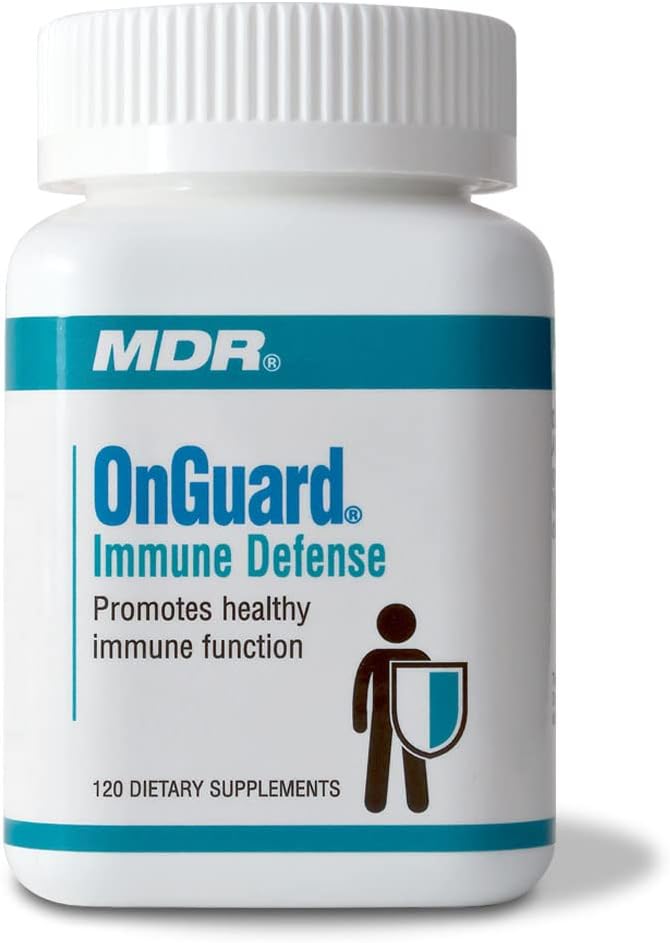 MDR OnGuard Immune Formule de soutien avec Maitake et Shitake Mushroom, Lo Han, Colostrum et extrait de graines de Lotus breveté. (120 gélules)