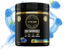 Pré-entraînement en poudre Blue Raspberry Performance Mix- Énergie avec caféine, L-Citrulline, Beta Alaline, sel rose himalayen - Pas de colorant artificiel (30 portions)