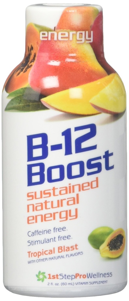 B-12 Shot Maximum Energy, Tropical Blast, 2-Ounce, 12 pro Box