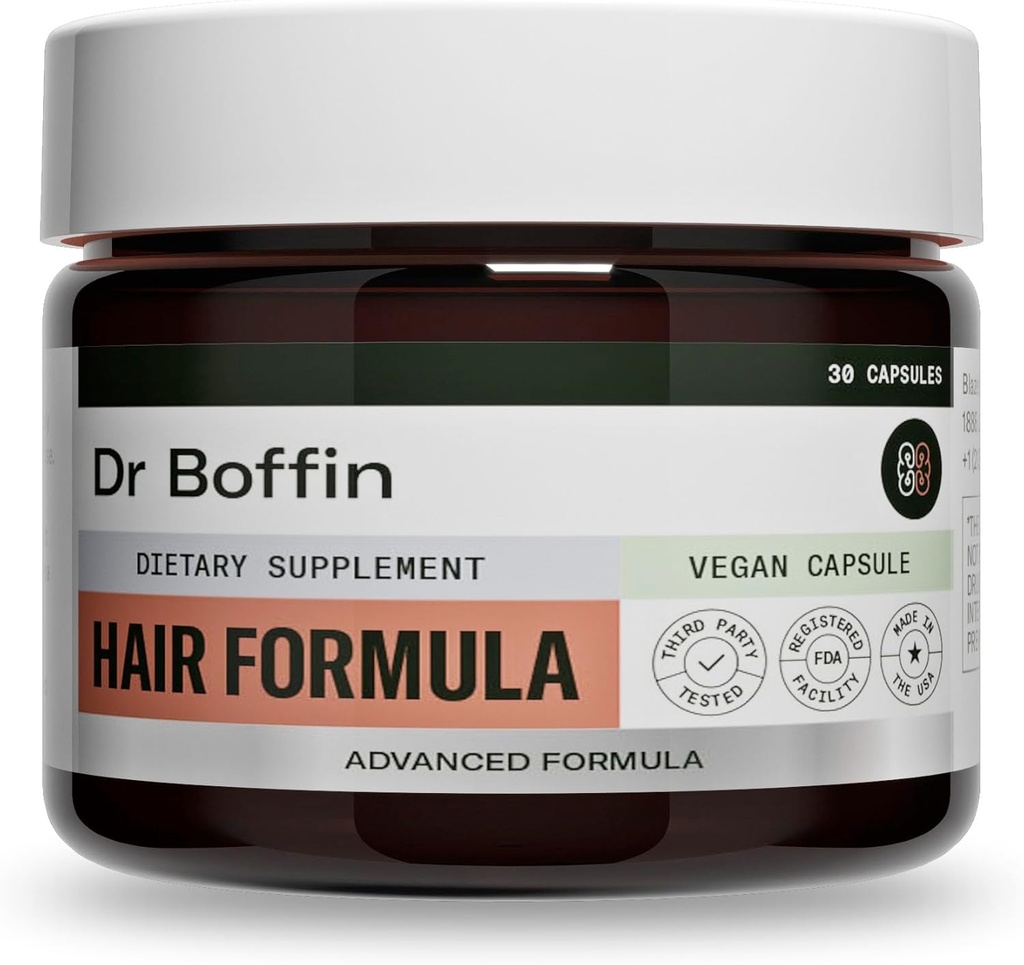 Hair Formula for Men & Women 23-in-1 - Potient Supplement for Faster Hair Growth & Thickness with Biotin 6000 mcg - Vitamin and Herbal Advanced Formula - Only One Capsule per Day (30-DAY SUPPLY)